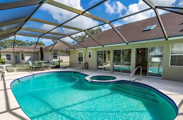 Palm Coast house with salt water pool for sale